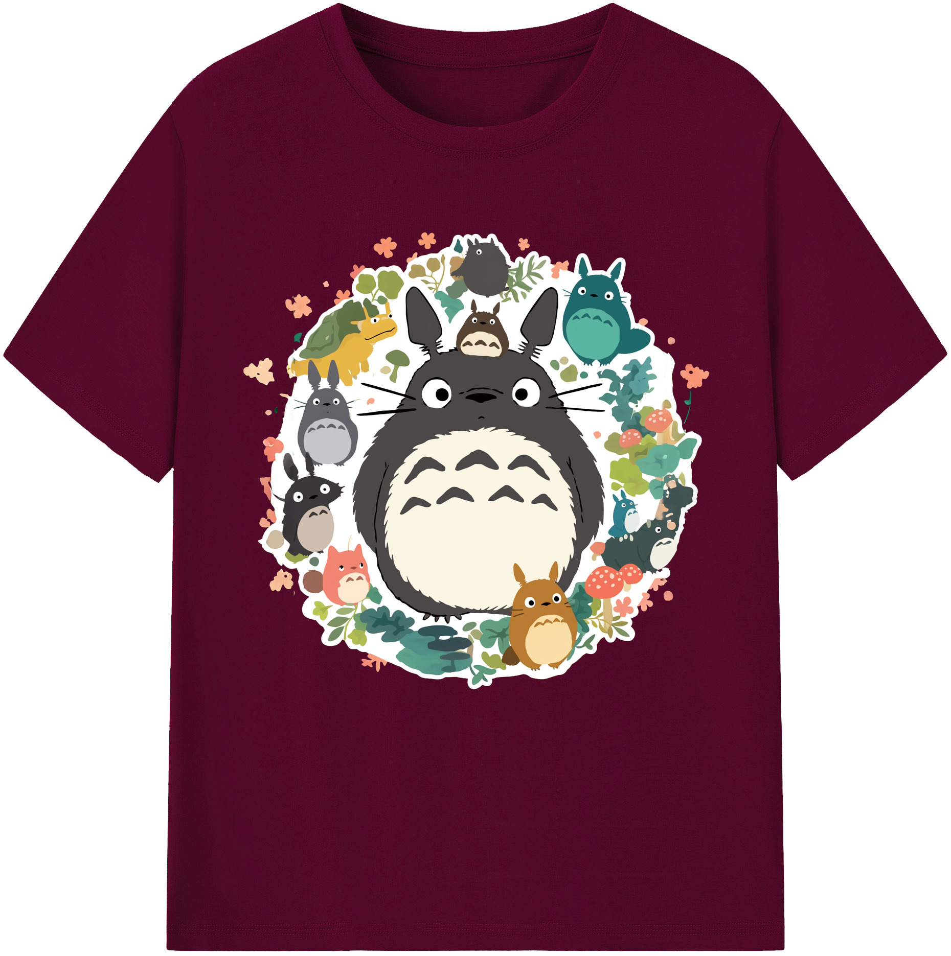 （画像用） となりのトトロ 草壁メイ 草壁サツキ My Neighbor Totoro Satsuki Kusakabe Mei Kusakabe レディースカジュアルプリントTシャツ（綿100％）